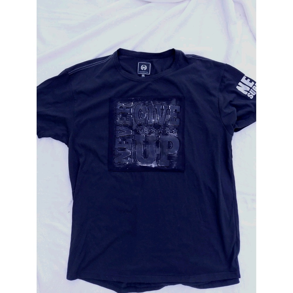 CR-24 Chrome Edge T-Shirt Mens 4X Never Give Up Black Short Sleeve